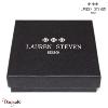 Bracelet Prosperite Lauren Steven Agate Noire Perles de 6 mm Taille L 20,5 cm