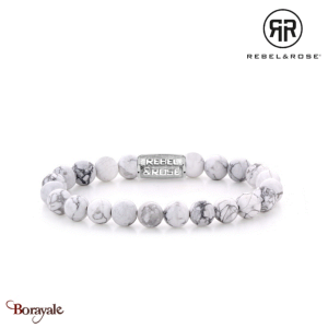 Bracelet Rebel & Rose Collection : Virgin White Taille L RR-80066-S-L