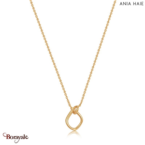 Forget Me Knot, Collier Argent plaqué Or 14 carats ANIA-HAIE N029-02G