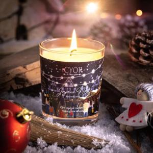 Bougie Parfumée CYOR Joyeux Noël: Made in France Cire 100