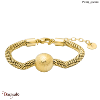 Bracelet Pierre Lannier Nova acier doré sans nickel BJ08A1201