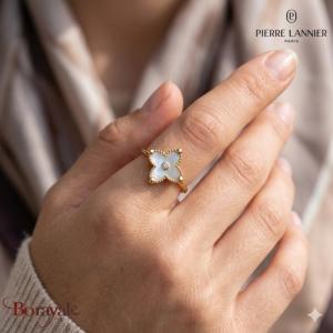 Bague RUBYA Pierre Lannier BJ23A3211 acier poli de couleur or