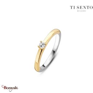 Bague TI Sento Solitaire femme 1871ZY/54