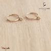 Boucles d'oreilles La Garçonne Diamant Etats d'âme doré champagne 26400017