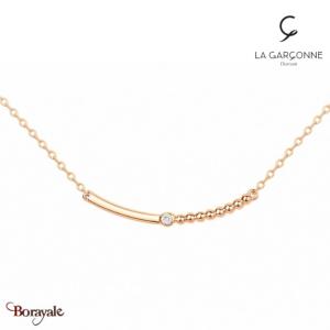 Collier La Garçonne Diamant Etats d'âme doré champagne 26700009