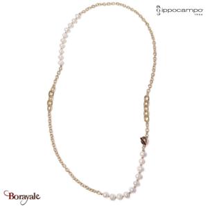 Collier Ippocampo Oro Perla  bronze plaqué or jaune IPOP02