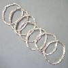 Bracelet, manchette empilable 7 éléments Plaqué argent fin 925° KARINE SULTAN B5
