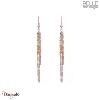 Boucles d'oreilles Belle mais pas que, Alya, Doré et tourmaline multi
