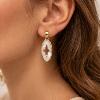 Boucles d'oreilles Ovalia Pierre Lannier BJ28A2211 acier poli de couleur or