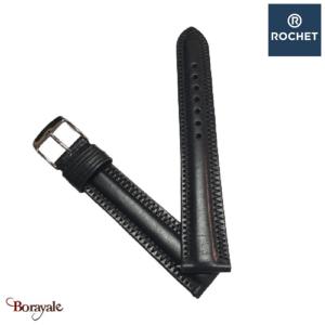 Bracelet Rochet France Montana 22 mm de couleur : noir 3842201A