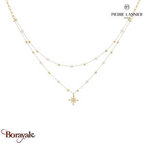 Collier AUSTRALE Pierre Lannier BJ22A4251 acier poli de couleur or