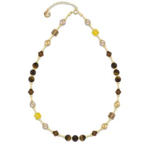 Collier Spark Jasmine cristal autrichien sur argent doré G0374C
