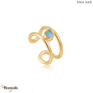 Turning Tide, Bague oreilles Argent plaqué Or 14 carats ANIA-HAIE E027-02G