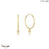 Under Lock & Key, Boucles d'oreilles Argent plaqué Or 14 carats ANIA-HAIE E032-0