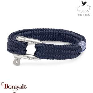 Bracelet PIG & HEN Gorgeous George Bleu Marine  Acier Taille : M (18cm)