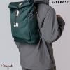 Sac à dos Sandqvist Urban Outdoor, Ilon 14/18L Vert foncé avec cuir naturel SQA1