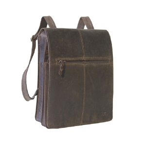 Sac bandoulière KASZER collection Kansas marron naturel foncé 20014-C6