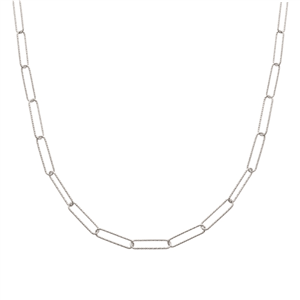 Collier argent 925° rhodié Collection : Les essentielles