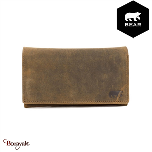 Tout en 1 Bear Design en Cuir de vachette brut