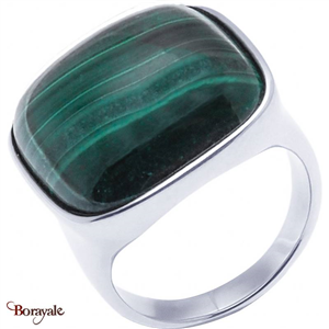 Bague Malachite, Collection: Coussin YOLA Taille 54