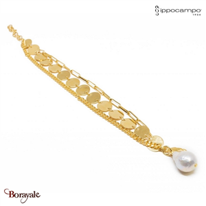 Bracelet Ippocampo femme, collection : Oro Perla