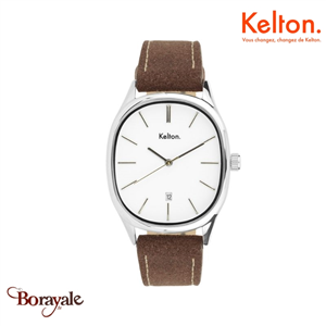 Montre KELTON Grande Colorama blanche quartz Unisexe 9124322