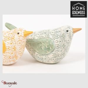 Oiseaux vert Home Edelweiss collection : Tukata 7 cm