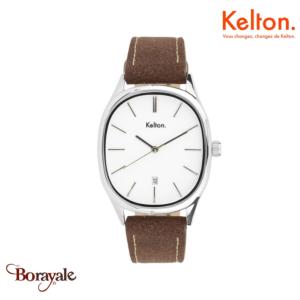 Montre KELTON Grande Colorama blanche quartz Unisexe 9124322