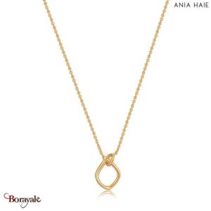 Forget Me Knot, Collier Argent plaqué Or 14 carats ANIA-HAIE N029-02G
