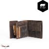 Portefeuille Bear Design en Cuir de vachette brut Brut Collection : brut