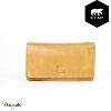 Portefeuille Bear Design en Cuir de vachette lavé Tabac Collection : Lavato