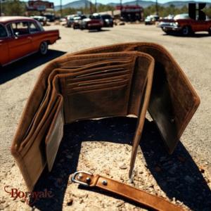 Portefeuille KASZER collection Oregon marron naturel 592604-MC6