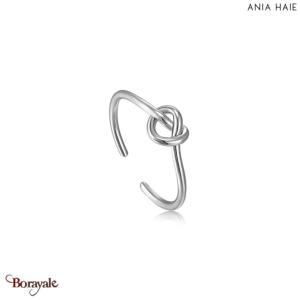 Bague Ania Haie Forget Me Knot argent 925° plaqué rhodium de haute qualité R029-