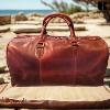 Sac voyages KASZER collection Rhodes cognac foncé 30009-C6