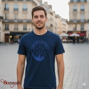 T-shirt Patrouille de France Logo Bleu Marine, taille M