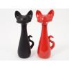 Chat assis 37 cm Home Edelweiss collection : Felix Rouge nacré