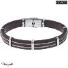 Bracelet Acier et cuir italien marron, Collection: homme APOLLON