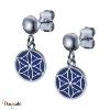 Boucles d'oreilles Lapis Lazuli, Collection: Fleur de vie YOLA