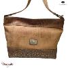 Sac épaule - cabas 35 cm en liège , série: Mappemonde, Montado naturel et Mapa C
