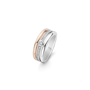 Bague TI Sento Collection : Milano Taille 56 Argent plaqué Or