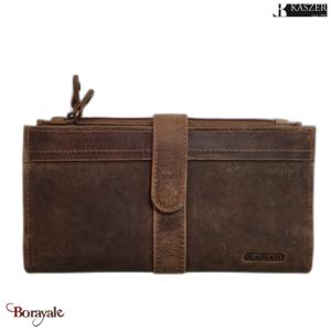 Porte monnaie Kaszer collection Oregon en cuir de vachette 581404-MC6