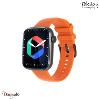 Montre TEKDAY pavé connectée unisexe boîtier noir, silicone orange 656511
