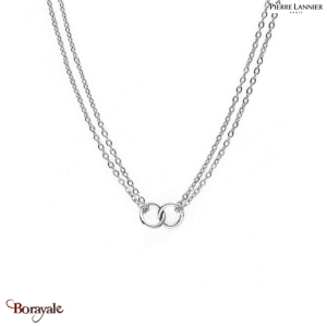 Collier Pierre Lannier Séduction acier argenté sans nickel BJ02A4101