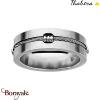 Bague Thabora alliance acier câble T167769-60