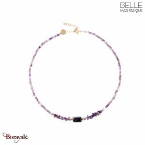 Collier Belle mais pas que, Collection: Kelly Améthyste et hématite KELL-C6