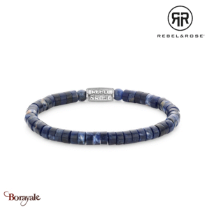 Bracelet Rebel & Rose Collection : Slices - Woodstock Round Taille M RR-60112-S