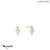 Boucles d'oreilles Ania Haie Midnight Fever Labradorite plaqué or 14 carats sur