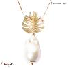 Collier Ippocampo Oroperla  bronze plaqué or jaune IPOP42