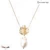 Collier Ippocampo Oroperla  bronze plaqué or jaune IPOP42