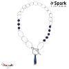 Collier SPARK Silver Jewelry : Crystalactite - Bleu bermude